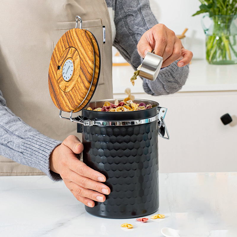 Recipientes de café de aço ino - Food Storage In Stainless Steel avaliação e preço