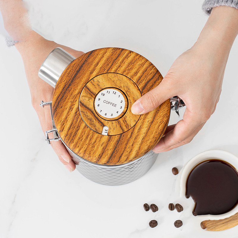 Recipientes de café de aço ino - Food Storage In Stainless Steel avaliação e preço