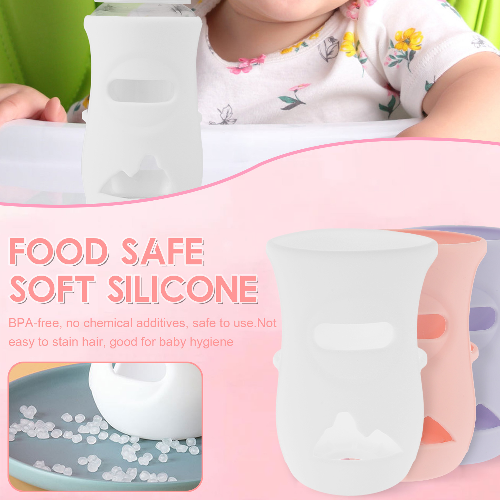 Mangas de silicone capa de gar - Food Storage For Baby avaliação e preço