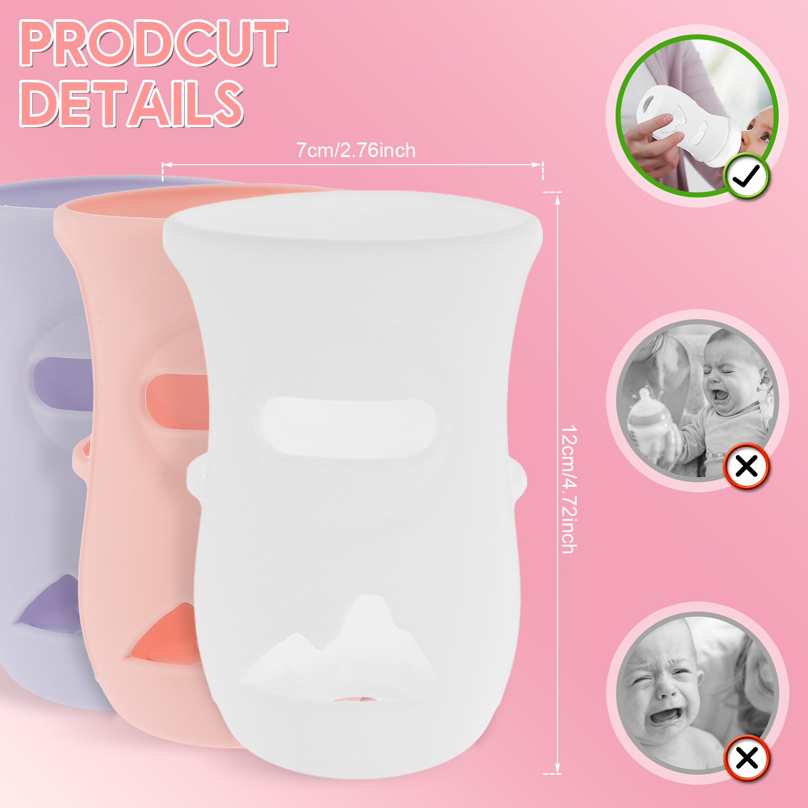 Mangas de silicone capa de gar - Food Storage For Baby avaliação e preço