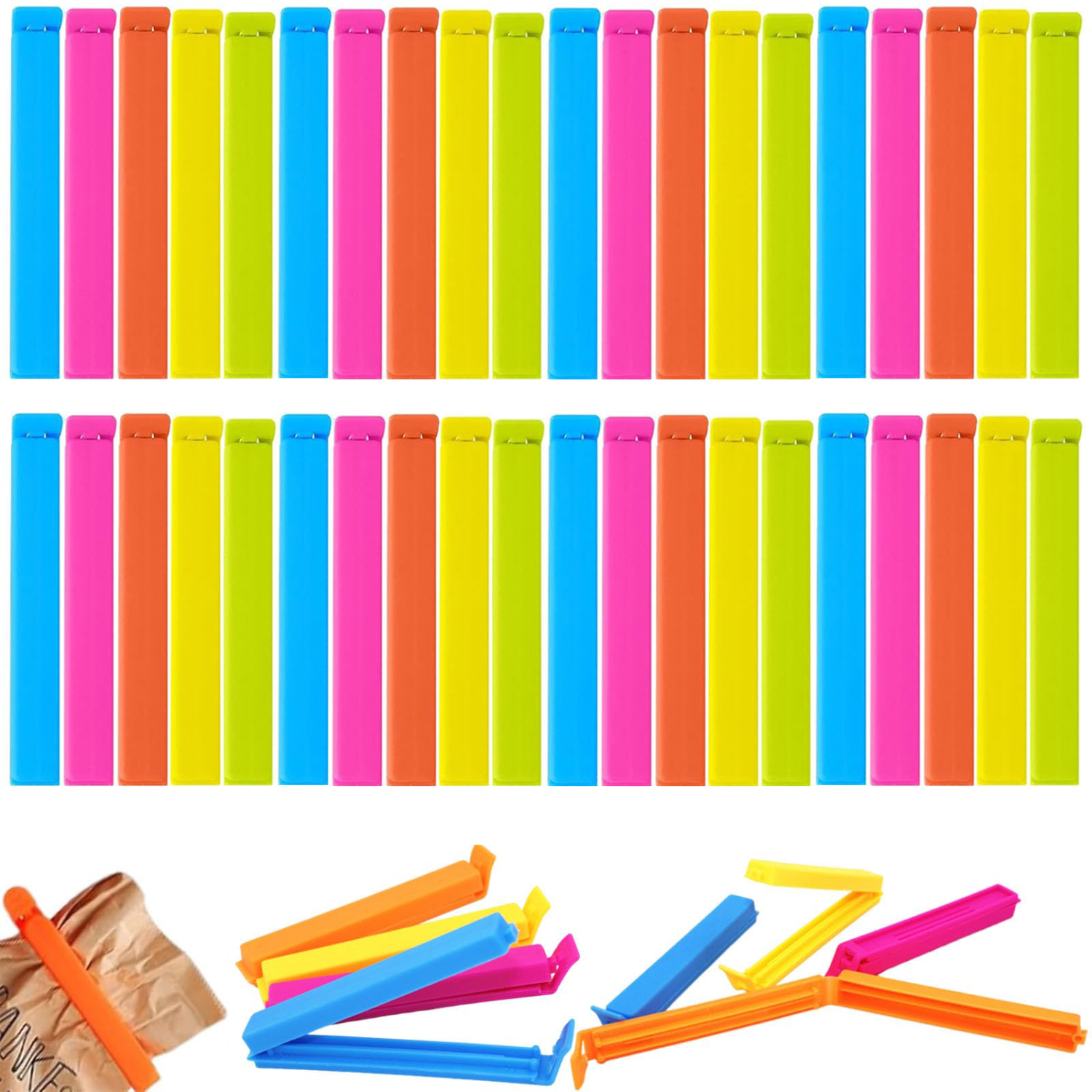 10-100 pçs clipes de saco de a - Food Storage Zip Lock Bags avaliação e preço