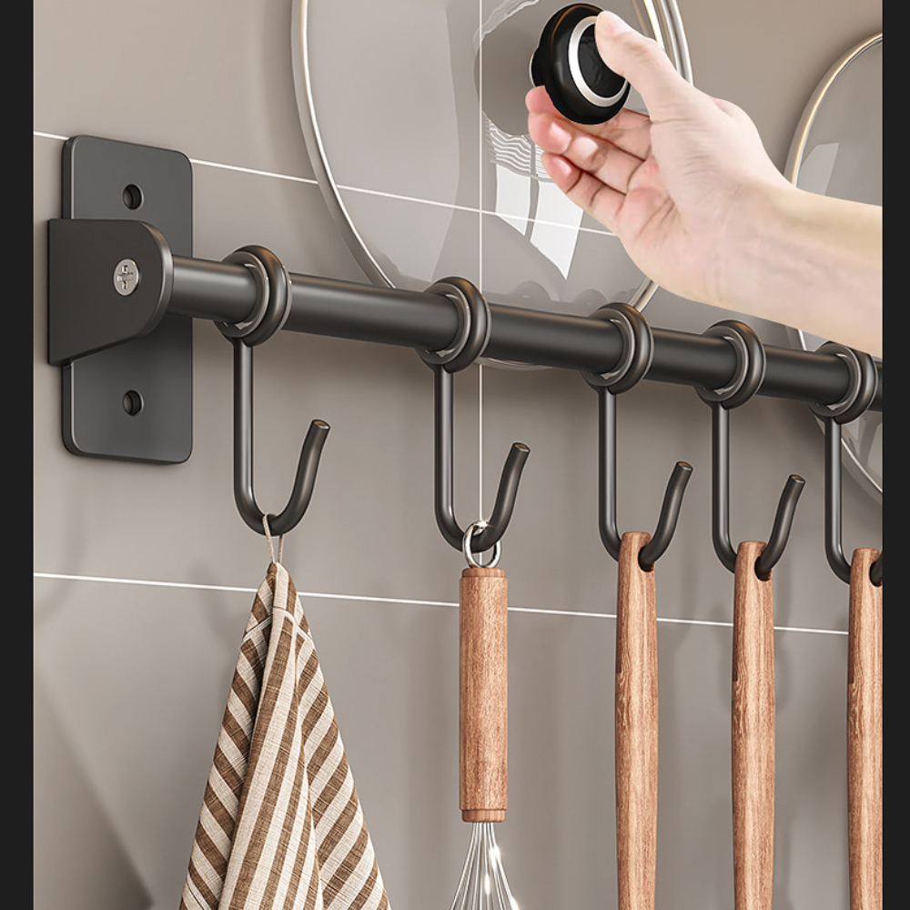 Rack de gancho de cozinha sem  - Food Storage Shelving avaliação e preço