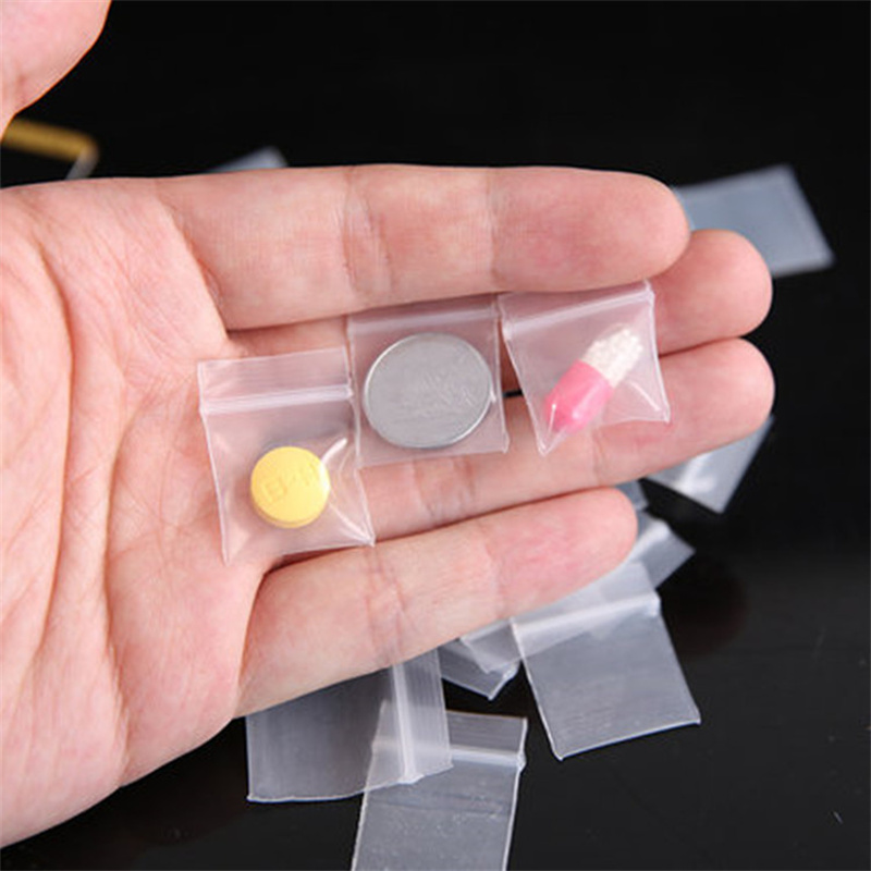100 peças transparente mini pe - Food Storage Zip Lock Bags avaliação e preço