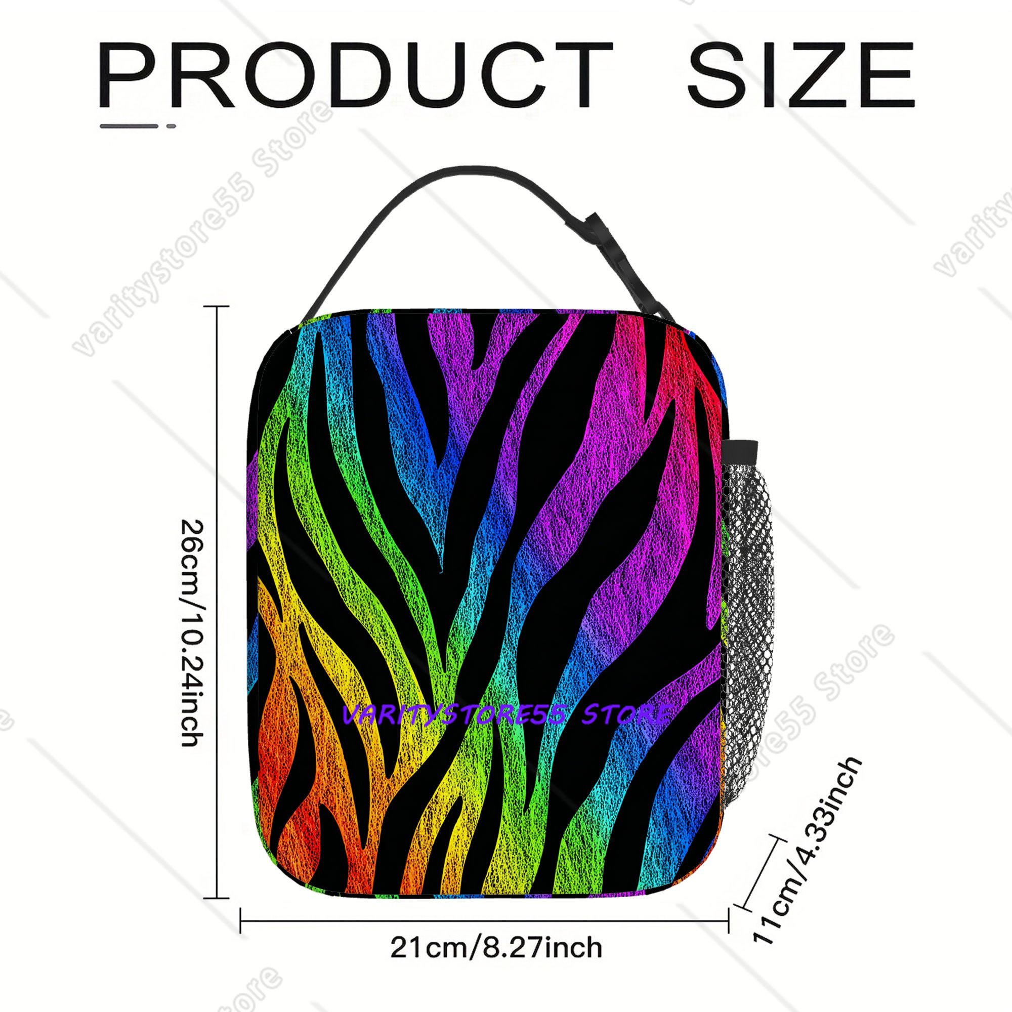 Bolsa de almoço com padrão de  - Zebra Food Storage avaliação e preço