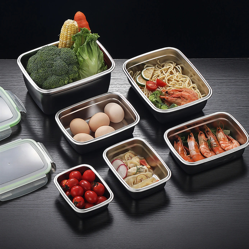 Conjunto de lancheira de aço i - Food Storage In Stainless Steel avaliação e preço