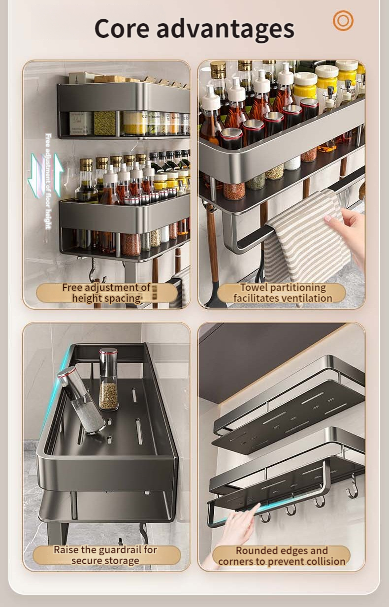 Prateleira de Cozinha em Alumí - Food Storage Shelving avaliação e preço