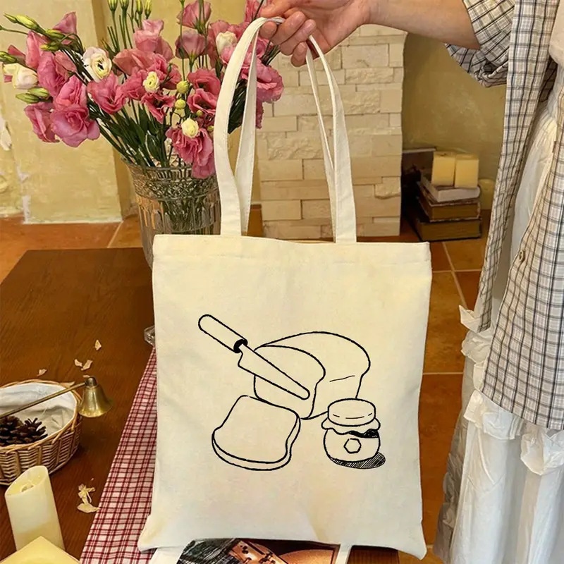 Sacola de lona com estampa de  - Food Storage Bags Reusable avaliação e preço
