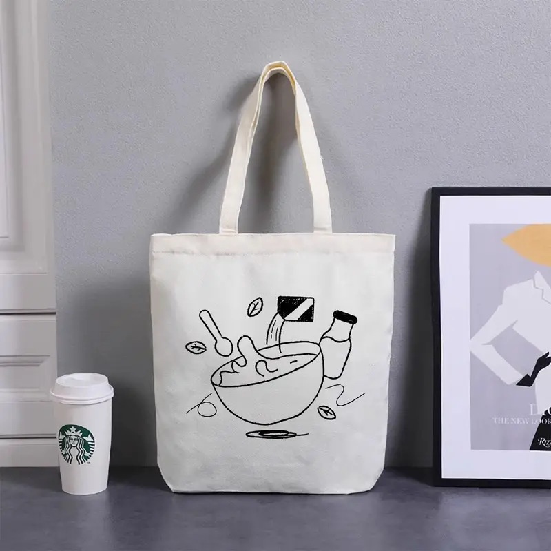 Sacola de lona com estampa de  - Food Storage Bags Reusable avaliação e preço