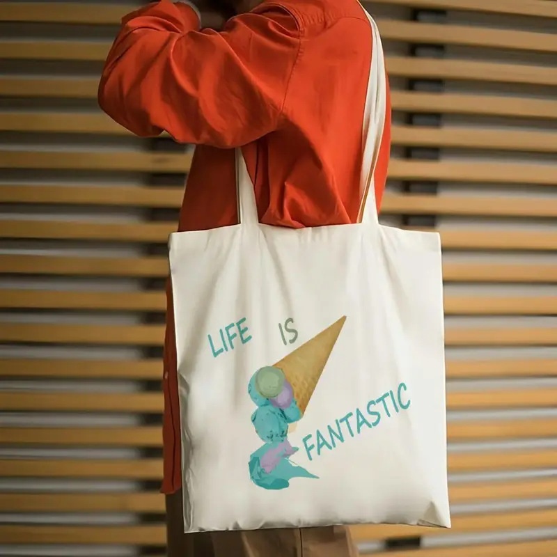 Sacola de lona com estampa de  - Food Storage Bags Reusable avaliação e preço