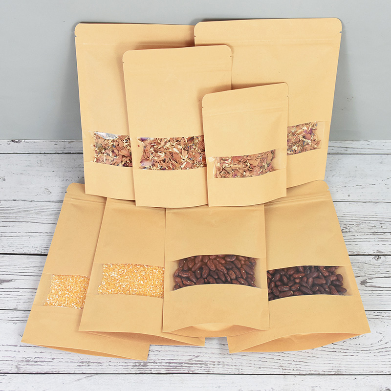 20/50 pçs sacos de papel kraft - Food Storage Zipper avaliação e preço