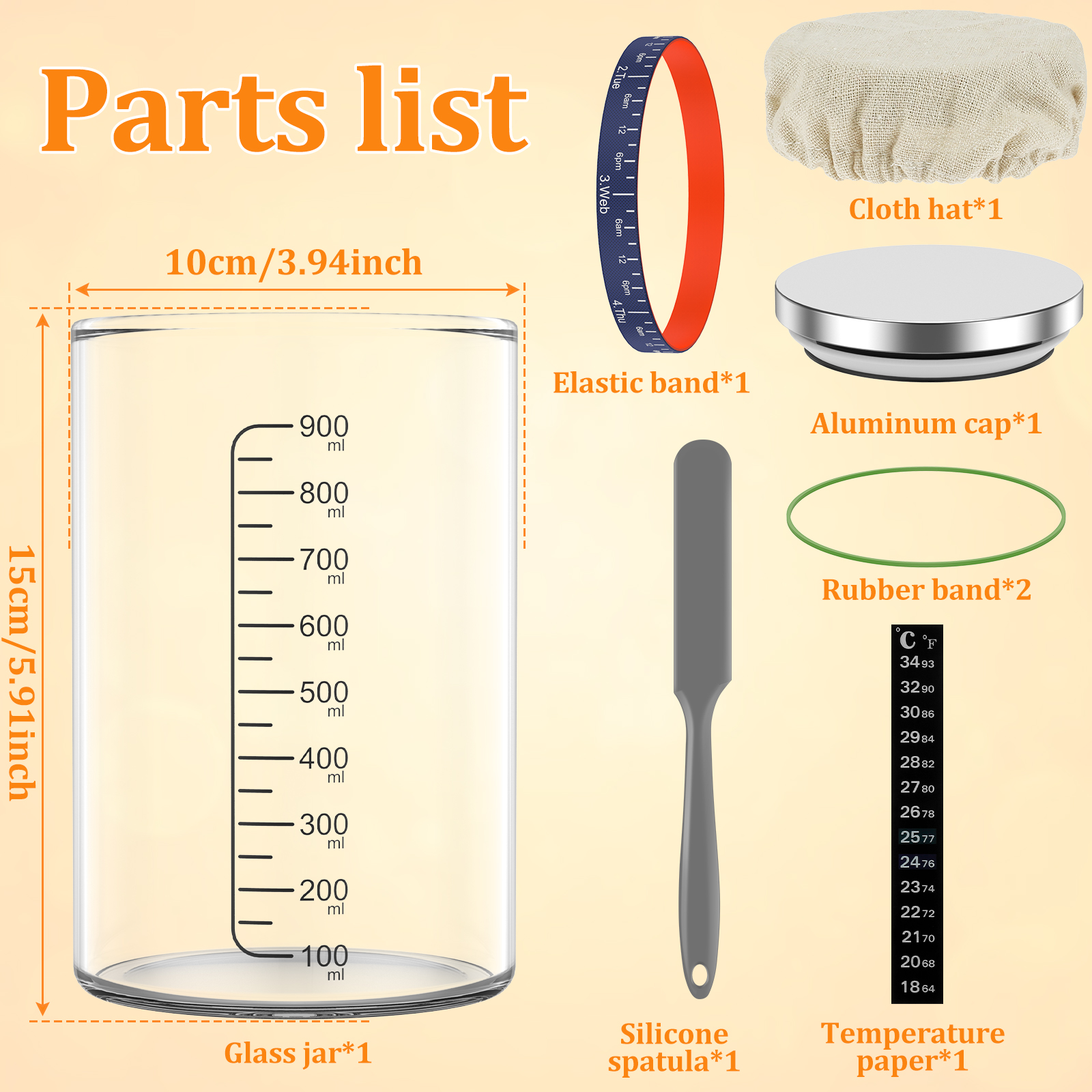 Kit de frasco inicial de massa - Food Storage Glass Containers avaliação e preço