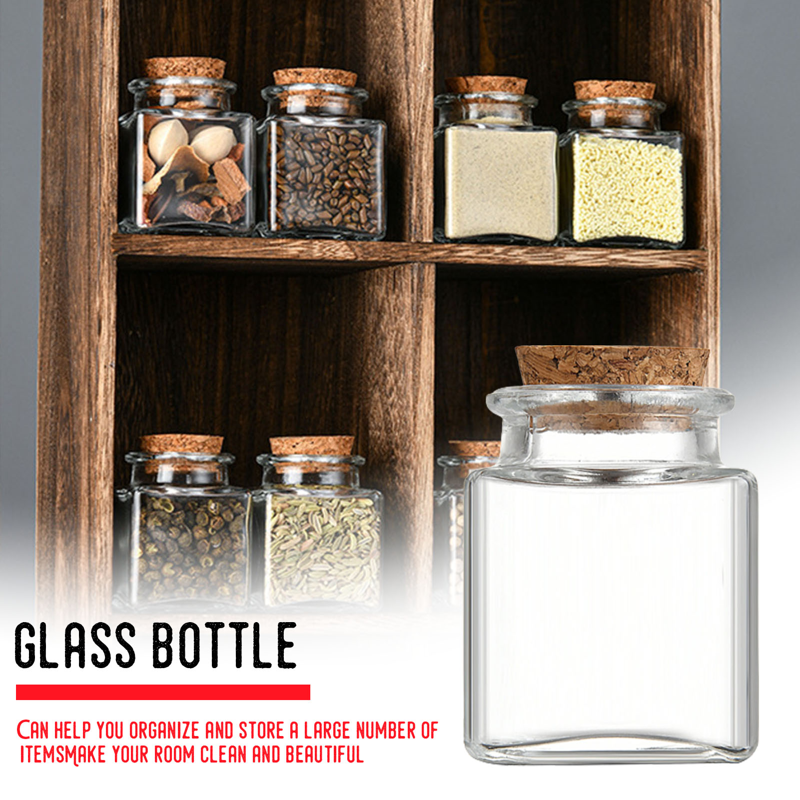 1/5/10 pçs frascos de armazena - Food Storage Glass Containers avaliação e preço