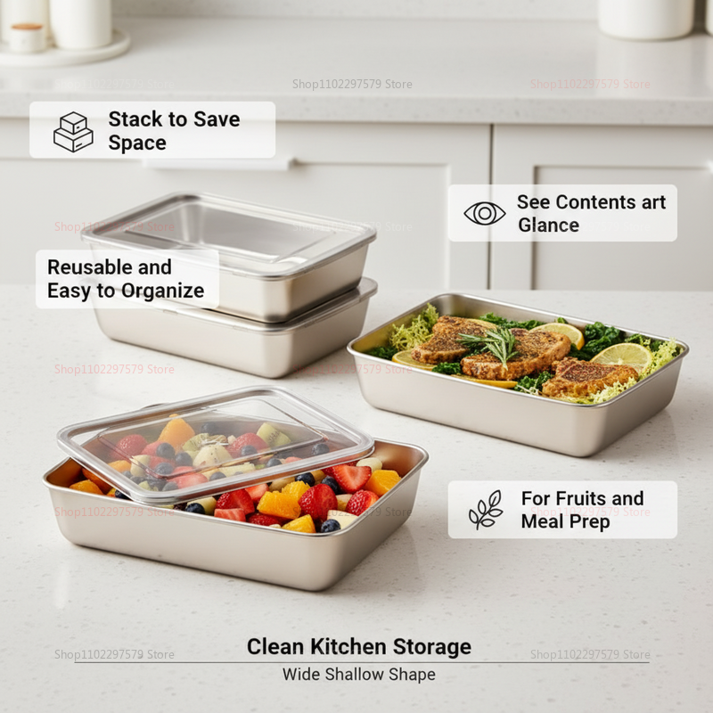 Recipiente de Alimentos em Aço - Food Storage In Stainless Steel avaliação e preço