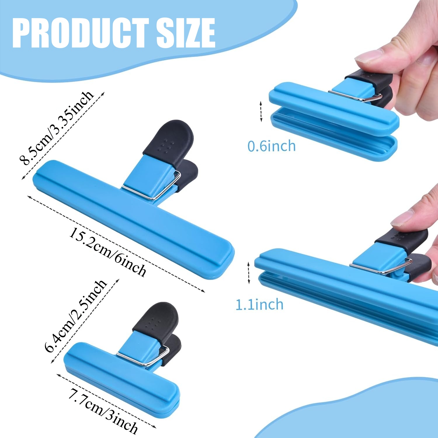 3-12 pçs clipe de vedação mult - Food Storage Zip Lock Bags avaliação e preço