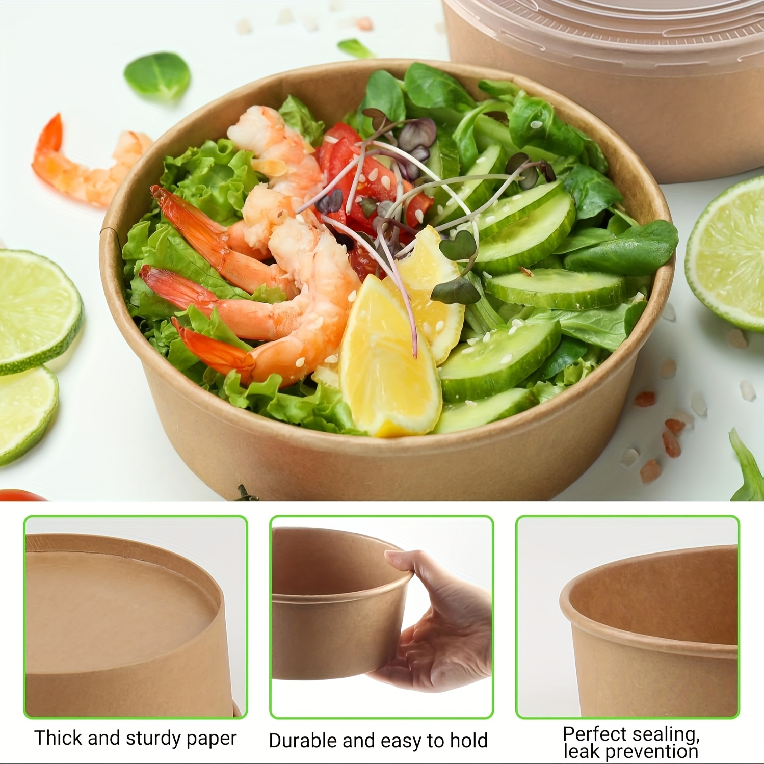 44oz/1300ml 25/50 pacotes tige - Food Storage Safety avaliação e preço
