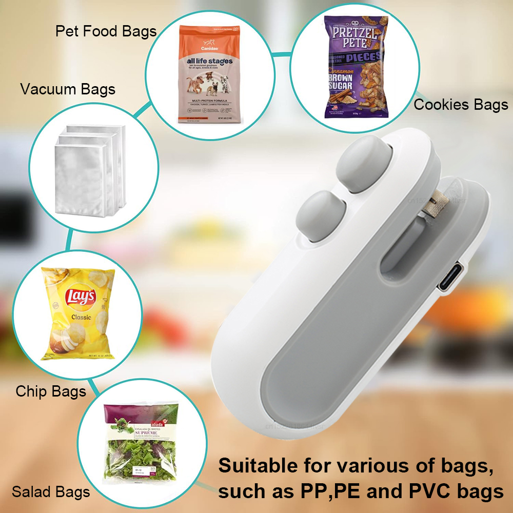 Mini máquina de selagem 2 em 1 - Food Storage Zip Lock Bags avaliação e preço