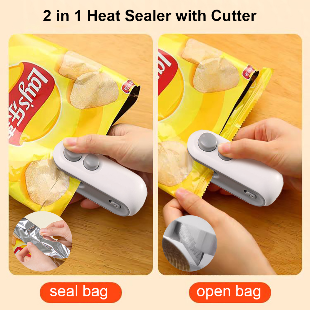 Mini máquina de selagem 2 em 1 - Food Storage Zip Lock Bags avaliação e preço