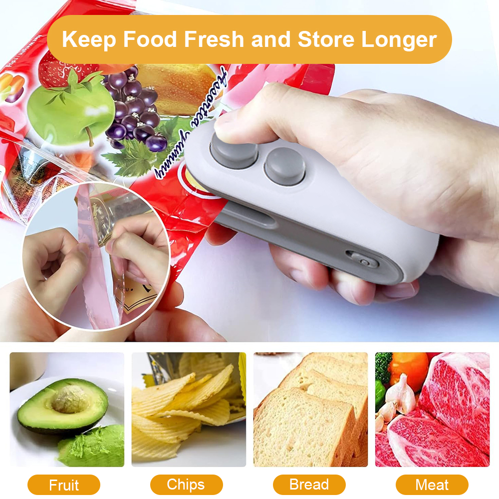 Mini máquina de selagem 2 em 1 - Food Storage Zip Lock Bags avaliação e preço