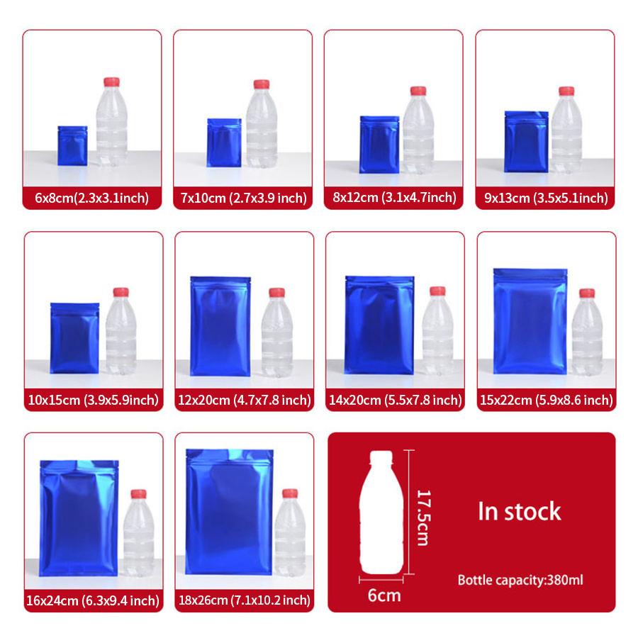 100 unidades de bolsas com zíp - Food Storage Zipper avaliação e preço