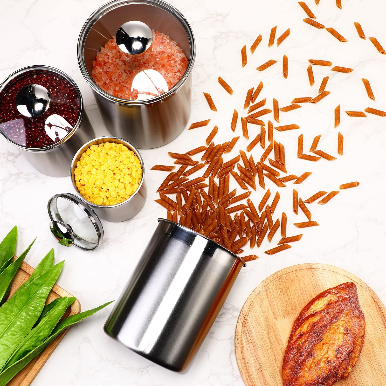 Recipientes de armazenamento d - Food Storage In Stainless Steel avaliação e preço