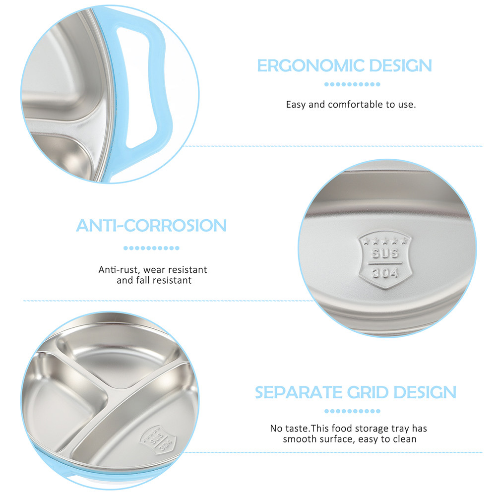 Prato de Aço Inoxidável com Di - Food Storage In Stainless Steel avaliação e preço