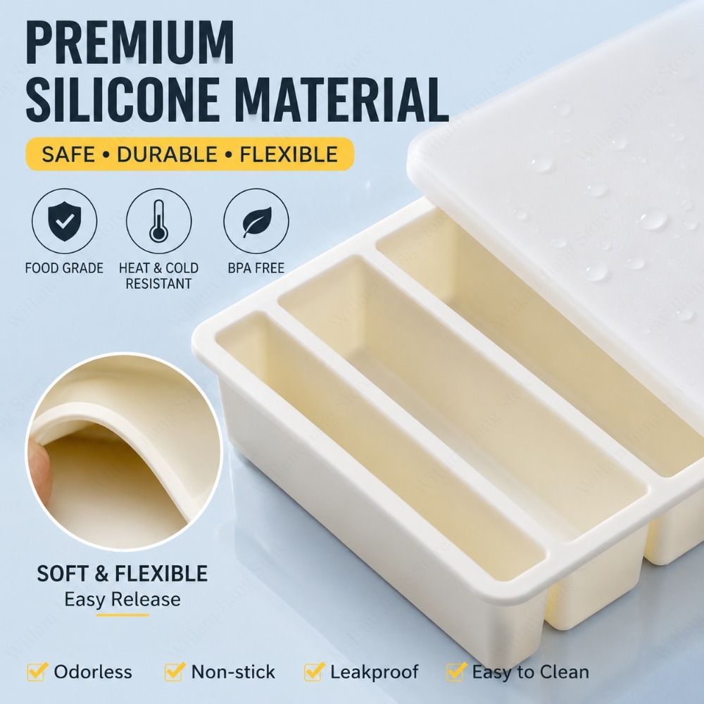 Bandeja de Silicone Durável pa - Storage Food Tray avaliação e preço