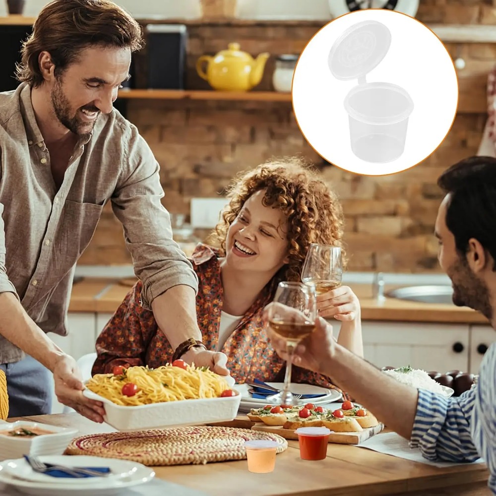 50/100 Peças Copos Descartávei - Food Storage Safety avaliação e preço