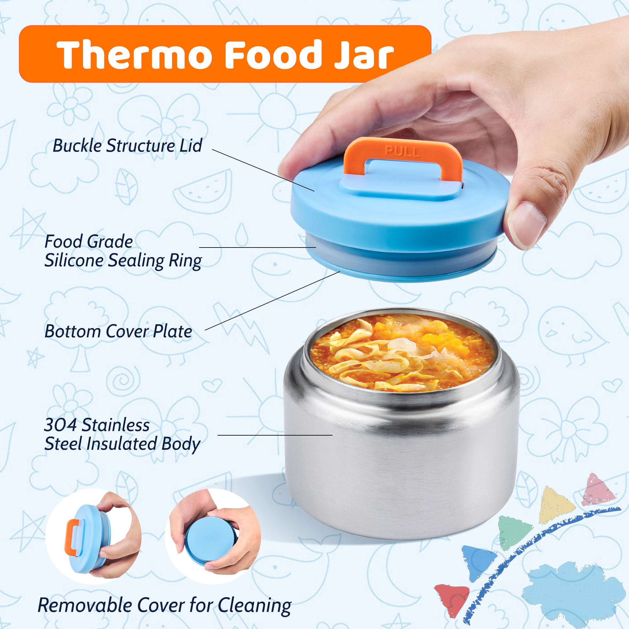 Lancheira bento para crianças  - Food Storage For Baby avaliação e preço