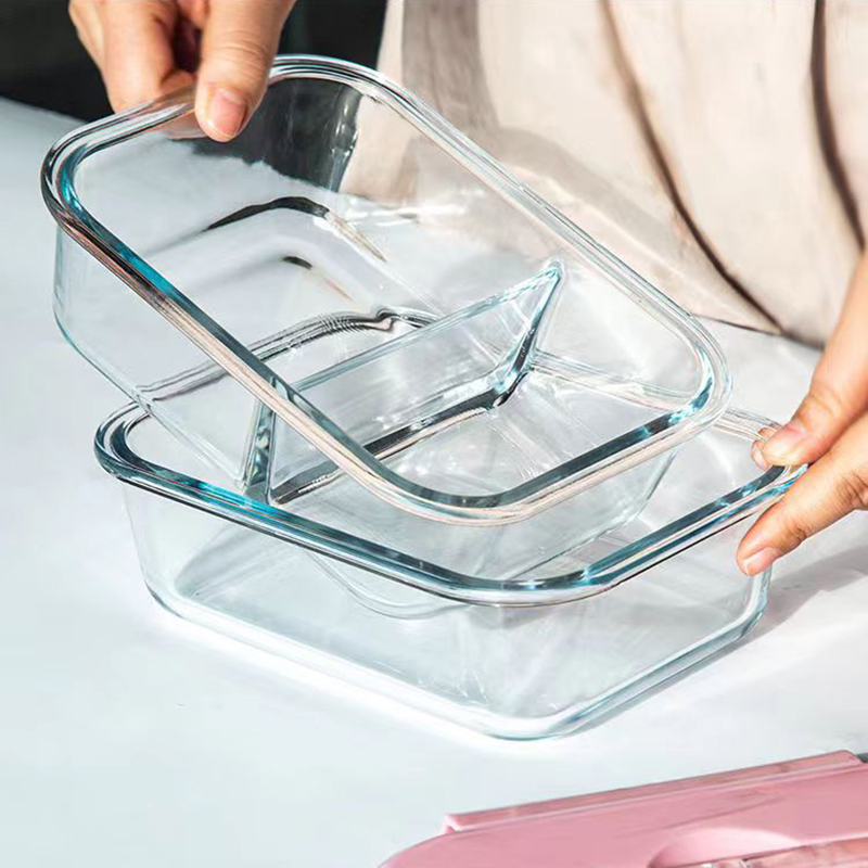 Novo estilo lancheira de vidro - Food Storage Glass Containers avaliação e preço
