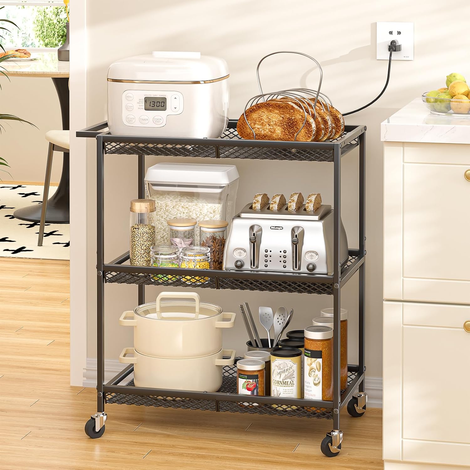 Carrinho Utilitário de 3 Nívei - Food Storage On Wheels avaliação e preço