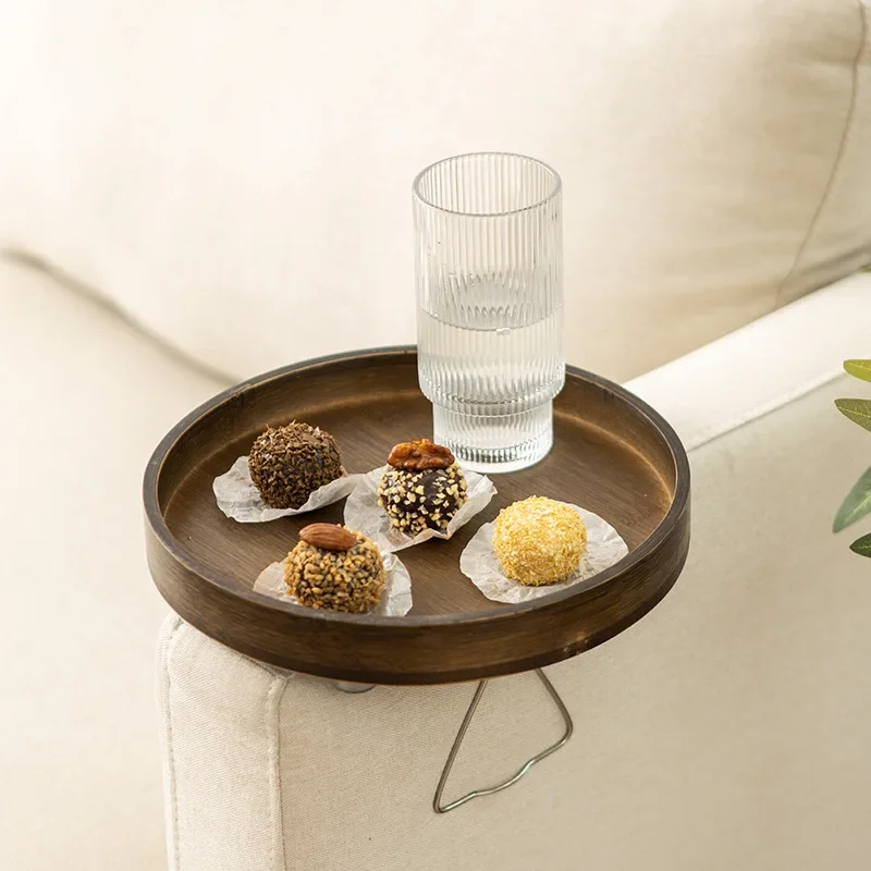 Mesa Lateral de Sofá com Clip, - Storage Food Tray avaliação e preço